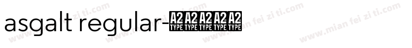 asgalt regular字体转换